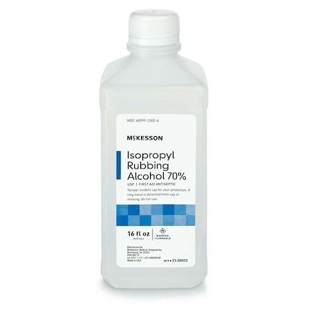 Mckesson Isopropyl Alcohol Antiseptic, 16 oz. Bottle, 12PK 23-D0022